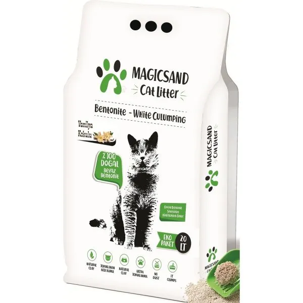 Magicsand Litter Vanilya Kokulu İnce Taneli 20 lt Kedi Kumu