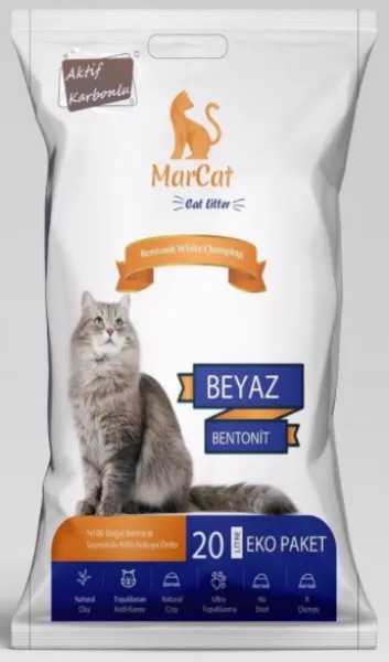 Marcat Aktif Karbonlu 20 lt Kedi Kumu