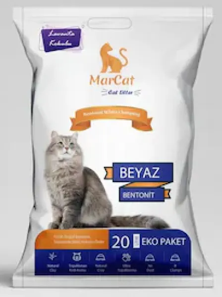 MarCat İnce Taneli Lavanta Kokulu 20 Lt Kedi Kumu