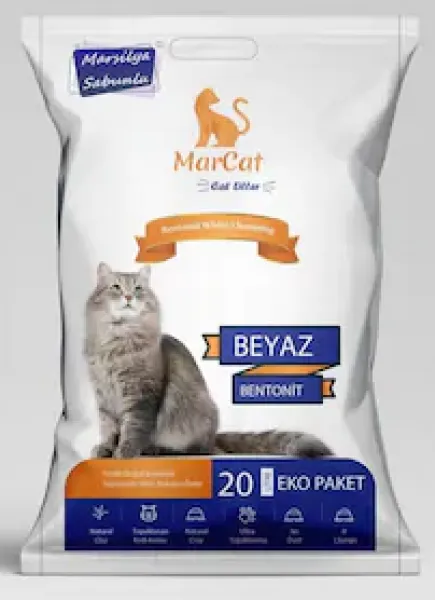 MarCat İnce Taneli Marsilya Sabun Kokulu 20 lt Kedi Kumu