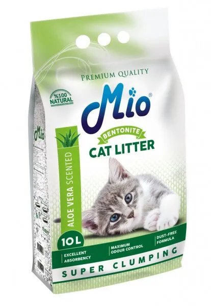 Mio Aloe Vera Kalın Bentonit 10 lt Kedi Kumu