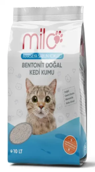 Mio Bentonit Marsilya Sabunlu İnce 10 lt Kedi Kumu