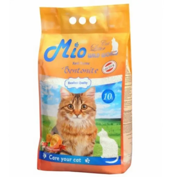 Mio Bentonit Portakal İnce 10 lt Kedi Kumu