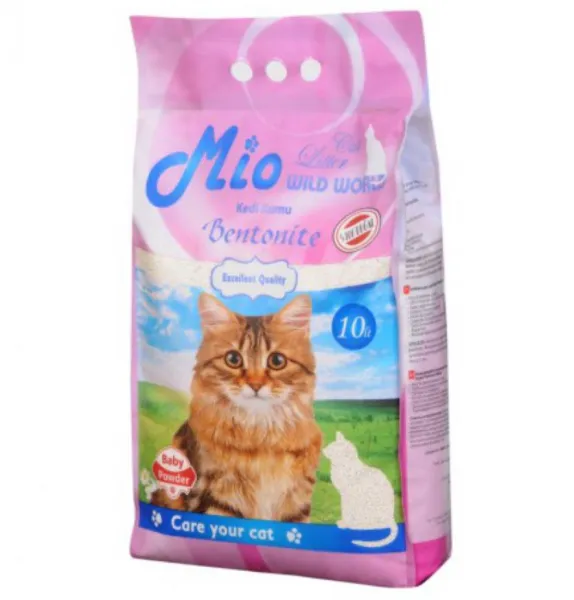 Mio Bentonit Pudra İnce Taneli 10 lt Kedi Kumu