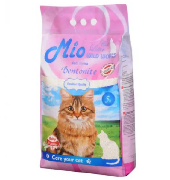 Mio Bentonit Pudra İnce Taneli 5 lt Kedi Kumu