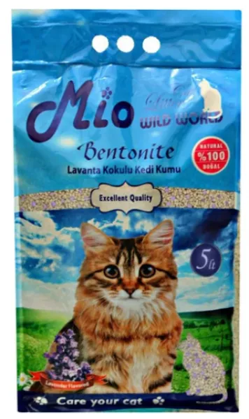 Mio Lavanta Kokulu Bentonit Topaklaşan 5 lt Kedi Kumu