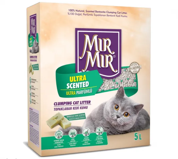 Mırmır Ultra Scented Kutu 5 lt Kedi Kumu