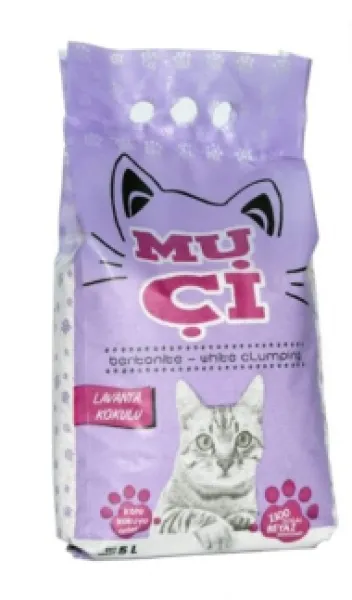 Muçi Bentonit Lavanta Kokulu 5 lt Kedi Kumu