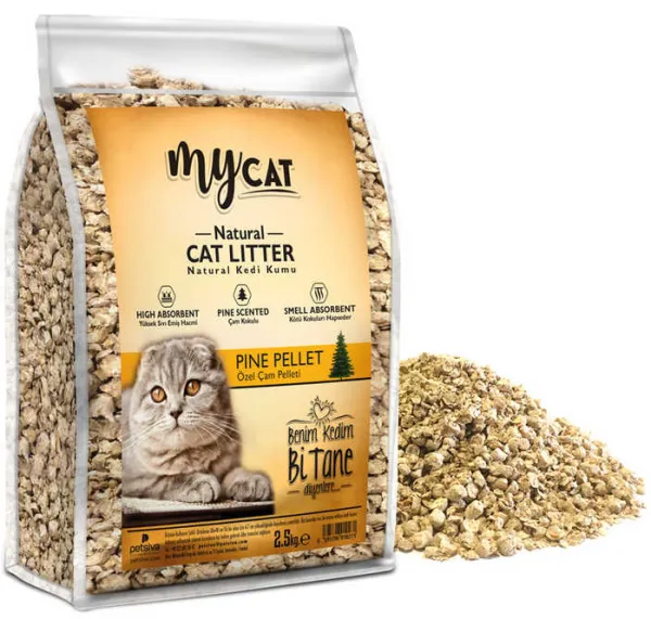 Mycat Topaklanan Çam Palleti 2 kg Kedi Kumu