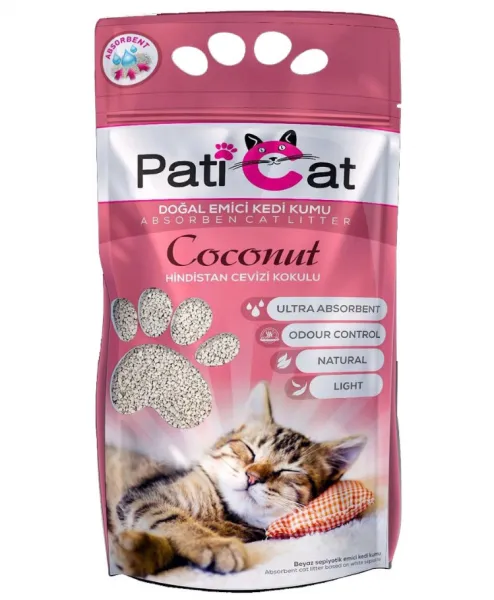 Paticat Coconut Hindistan Cevizi Kokulu 10 lt Kedi Kumu