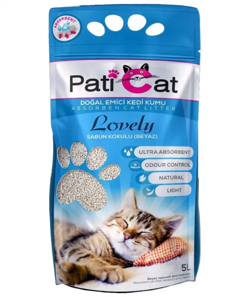 Paticat Lovely Sabun Kokulu 5 lt Kedi Kumu