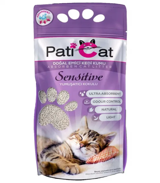 Paticat Sensitive Yumuşatıcı Kokulu 10 lt Kedi Kumu