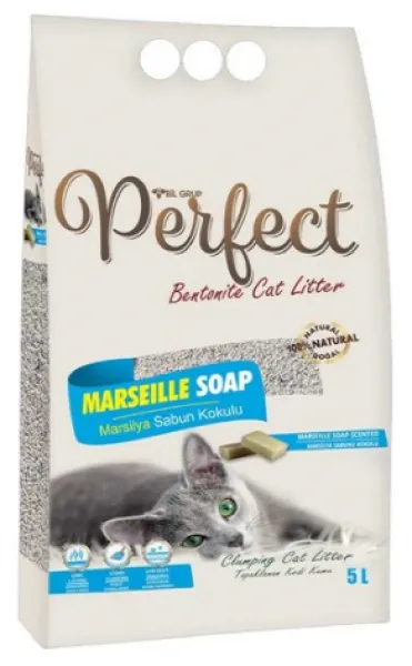 Perfect Sabun Kokulu İnce Taneli 5 lt Kedi Kumu