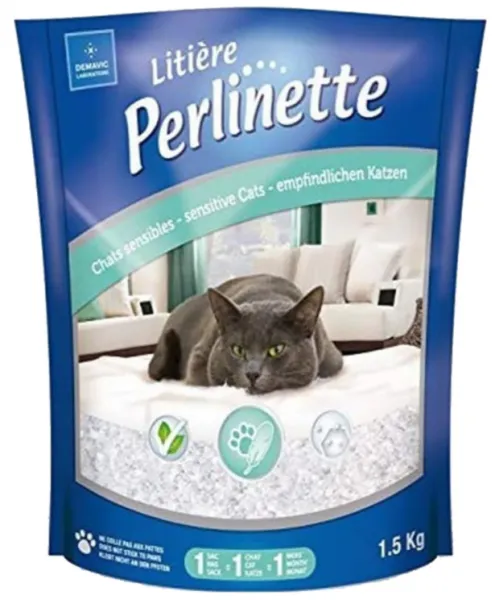 Perlinette Adult Sensitive Silica 1.5 kg Kedi Kumu