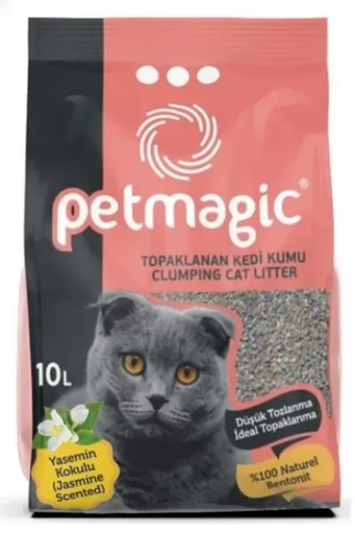 Petmagic Yasemin Kokulu Bentonit 10 lt Kedi Kumu