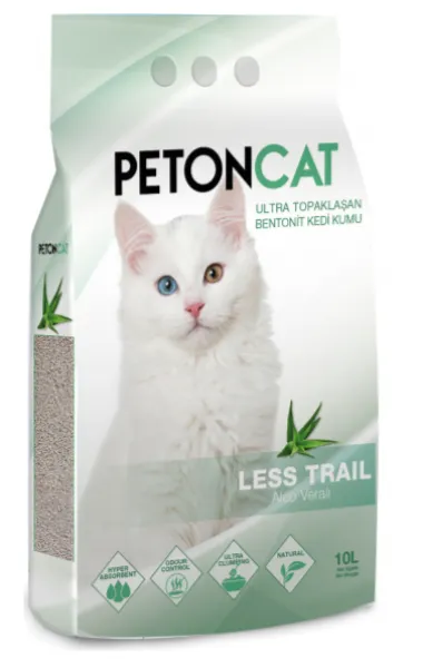 Peton Cat Aloe Vera Kokulu İnce Taneli Topaklaşan 10 lt Kedi Kumu