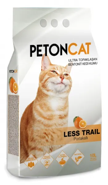 Peton Cat Portakallı İnce Taneli Topaklaşan 10 lt Kedi Kumu