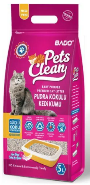 Pets Clean Pudra Kokulu 5 lt Kedi Kumu