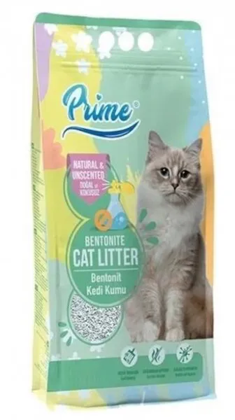 Prime Bentonit Kokusuz Topaklaşan İnce 5 lt Kedi Kumu