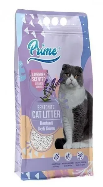 Prime Bentonit Lavanta Kokulu Topaklaşan İnce 5 lt Kedi Kumu