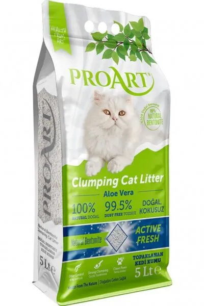 Proart Aloe Vera Kokulu 5 lt Kedi Kumu