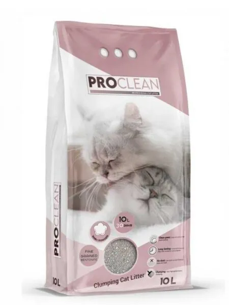 ProClean Bebek Pudrası Kokulu İnce Taneli Topaklanan 10 lt İnce Taneli Kedi Kumu