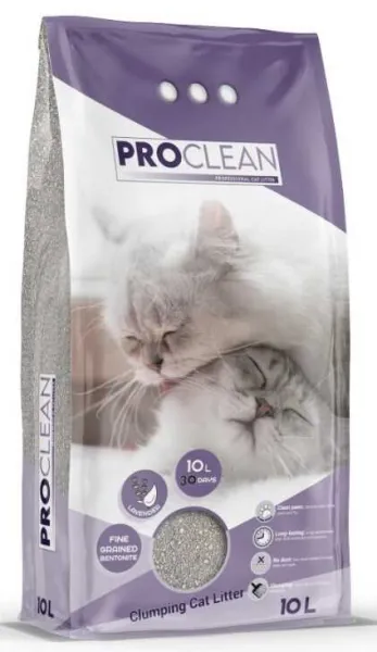 ProClean Lavanta Kokulu İnce Taneli Topaklanan 10 lt İnce Taneli Kedi Kumu