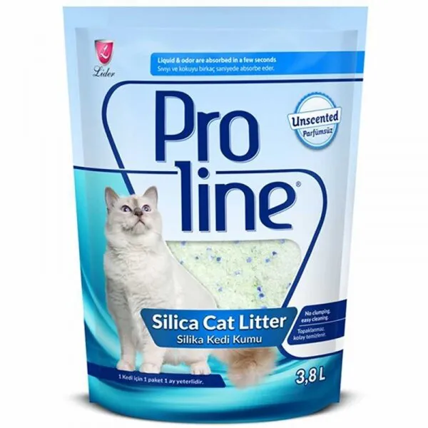 Proline Silika Parfümsüz Kristal 3.8 lt Kedi Kumu