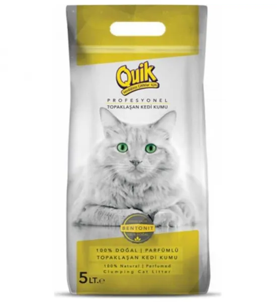 Quik Bentonit İnce 5 lt Kedi Kumu