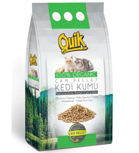 Quik Doğal Çam Pelletli 1.5 kg Kedi Kumu