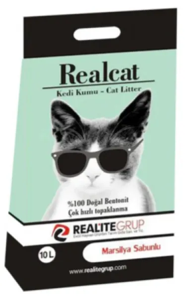 Realcat Topaklanan Marsilya Sabunu 10 lt Kedi Kumu