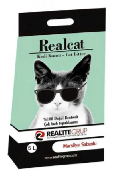 Realcat Topaklanan Marsilya Sabunu 5 lt Kedi Kumu