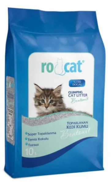 Ro Cat Bentonit Lavanta Kokulu İnce Taneli 10 lt Kedi Kumu