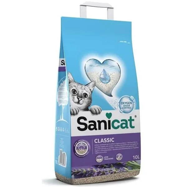 Sanicat Classic Lavantalı Emici 10 lt Kedi Kumu