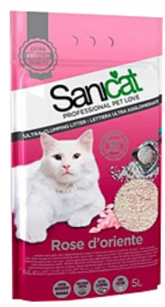 Sanicat Rose D'orient Gül Kokulu 5 lt Kedi Kumu