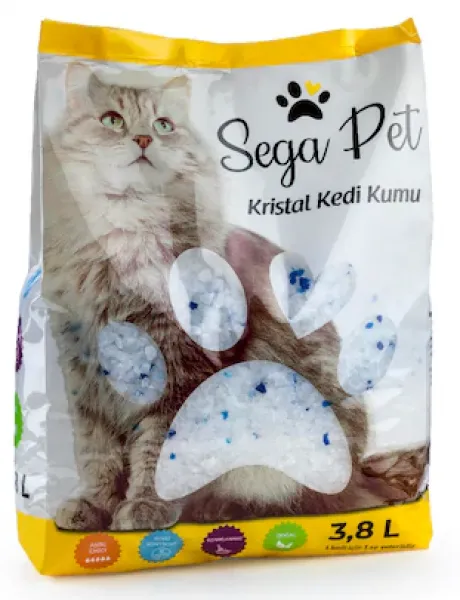 Sega Pet Kristal Silica 3.8 lt Kedi Kumu