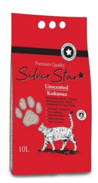 Silver Star Naturel Kokusuz Kalın Taneli Topaklaşan 10 lt Kedi Kumu