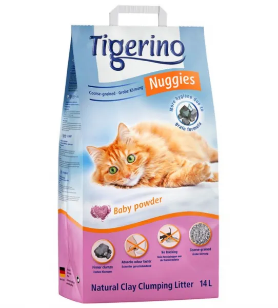 Tigerino Nuggies Baby Powder 14 lt Kedi Kumu