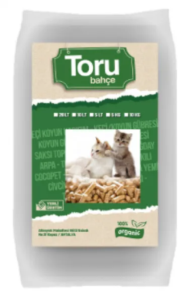 Toru Bahçe Doğal Çam Pellet 10 Lt 10 lt Kedi Kumu