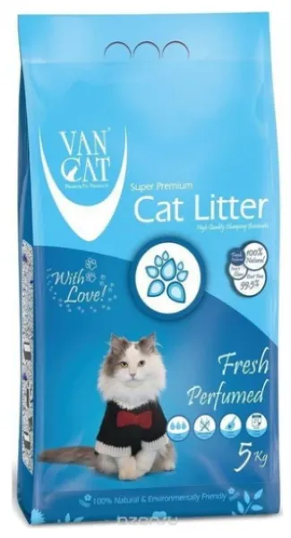 Vancat Fresh Compact Bentonit İnce Taneli 5 kg Kedi Kumu