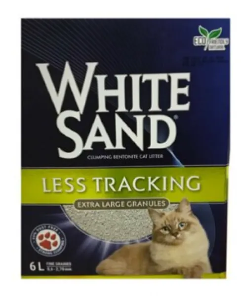White Sand Less Tracking Extra Large Granül 6 lt Kedi Kumu