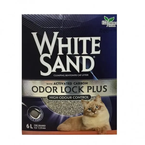 White Sand Odour Look Plus 6 lt Kedi Kumu