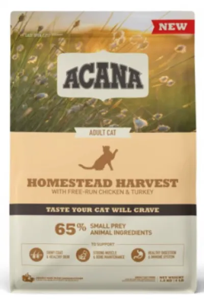 Acana Homestead Harvest Yetişkin 4.5 kg Kedi Maması