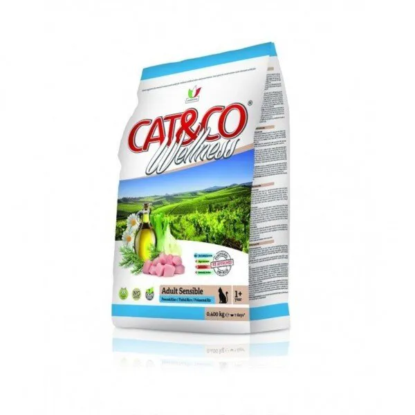 Adragna Cat&Co Balık & Pirinç Kuru 1.5 kg Kedi Maması
