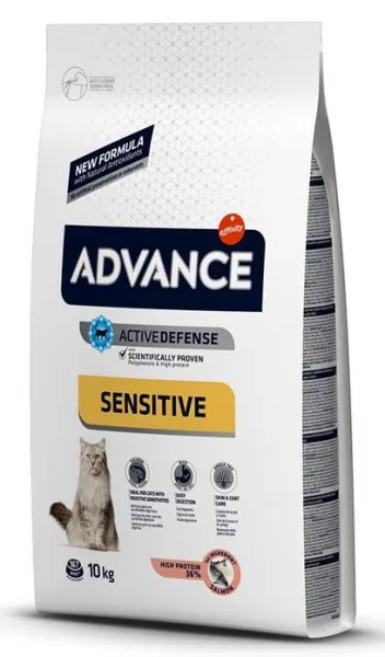 Advance Sensitive Somonlu 10 kg Kedi Maması