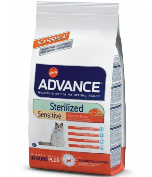 Advance Sterilized Somonlu 10 kg Kedi Maması