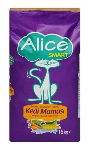Alice Smart Adult Tavuklu Balıklı 15 kg Kedi Maması