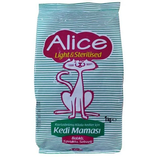 Alice Sterilised Adult Tavuklu Balıklı 1 kg Kedi Maması