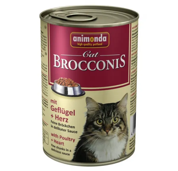 Animonda Brocconis Kümes Hayvanlı ve Yürekli 400 gr Kedi Maması