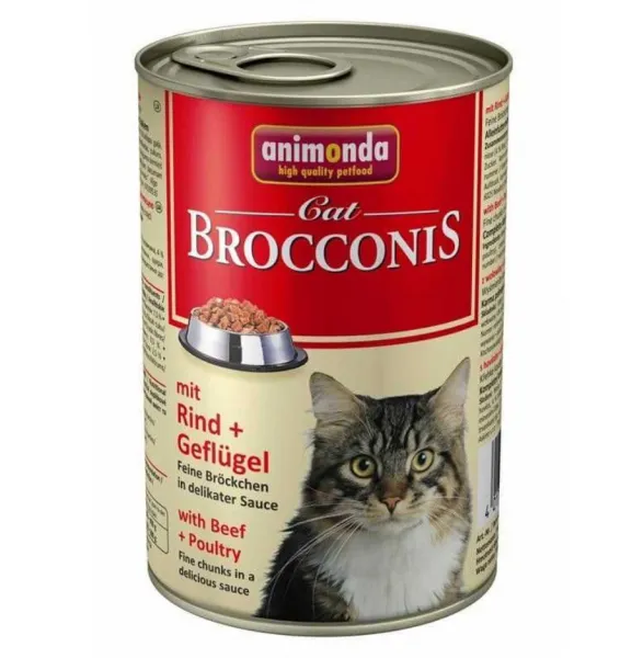 Animonda Brocconis Sığır Etli ve Kümes Hayvanlı 400 gr Kedi Maması